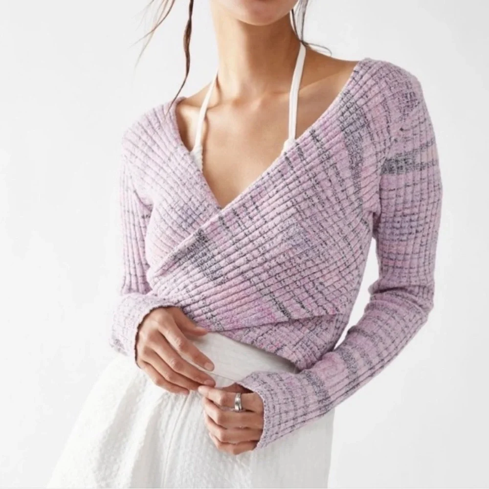 Free People Brook Wrap Sweater NEW